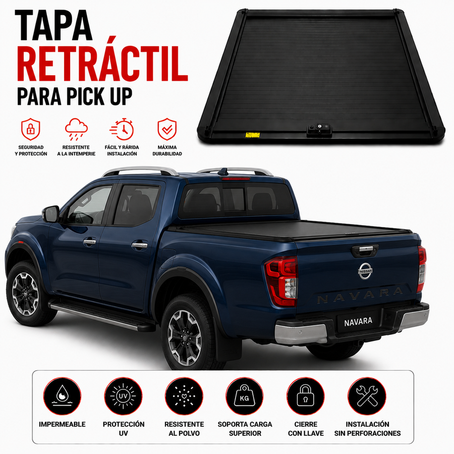 Tapa Retráctil Nissan Navara NP300 1470 mm 2015-