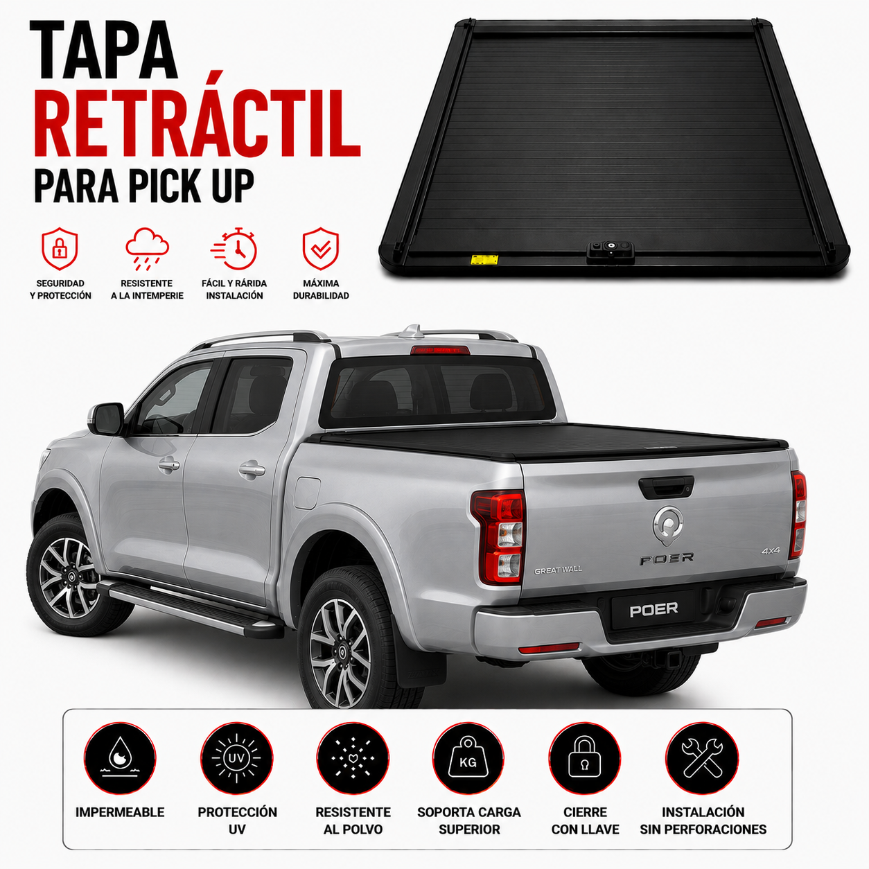 Tapa Retráctil Great Wall Poer