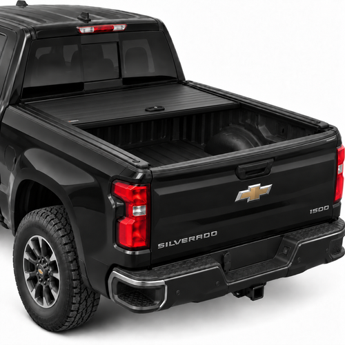Tapa retráctil a media apertura para Chevrolet Silverado